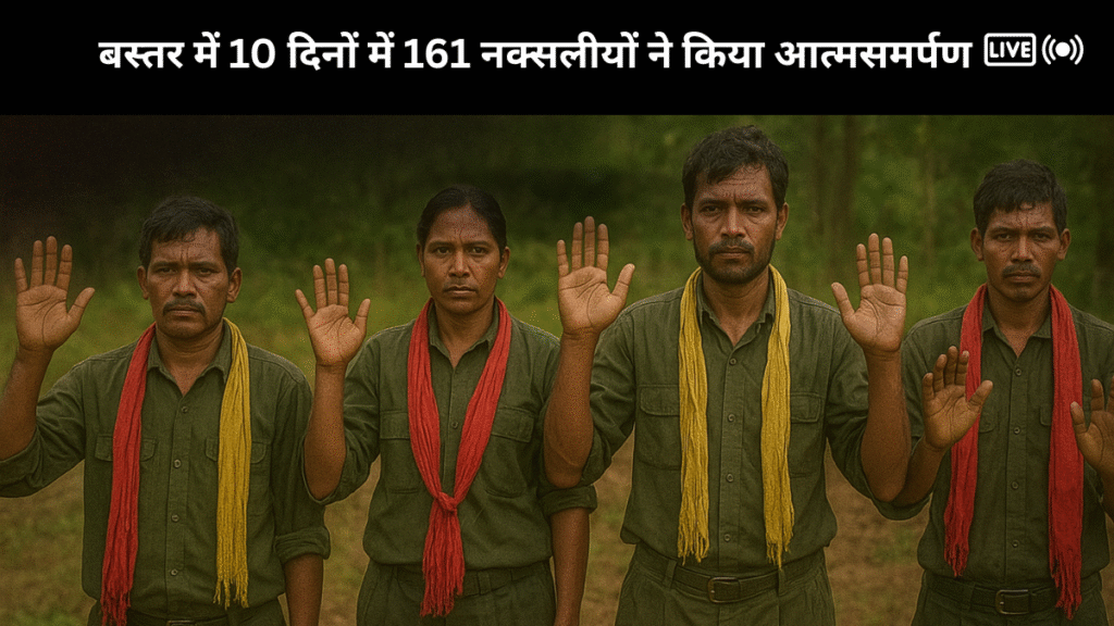 हिड़मा की मौत के बाद बस्तर में 10 दिनों में 161 नक्सलीयों ने किया आत्मसमर्पण