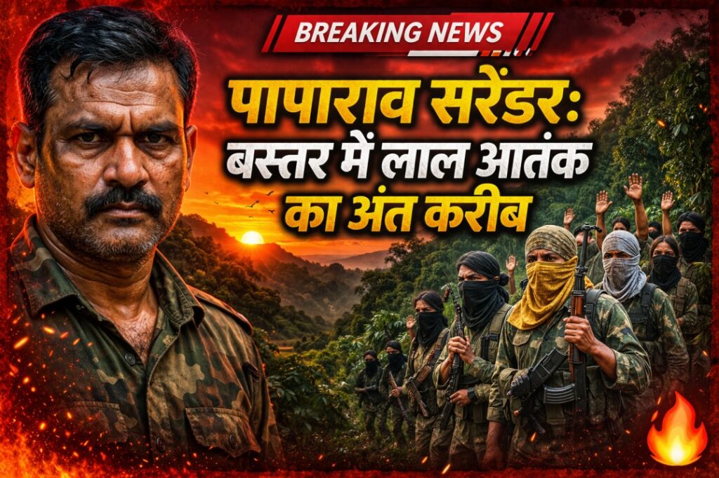 पापाराव सरेंडर: बस्तर में लाल आतंक का अंत करीब