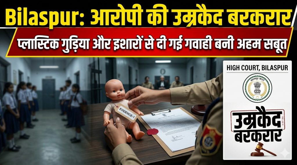 Bilaspur: गुड़िया से गवाही, आरोपी की उम्रकैद बरकरार