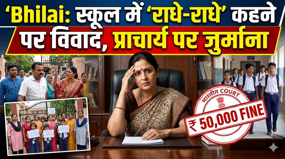 Bhilai: ‘राधे-राधे’ बोलने पर बच्ची की पिटाई, प्राचार्य पर 50 हजार जुर्माना