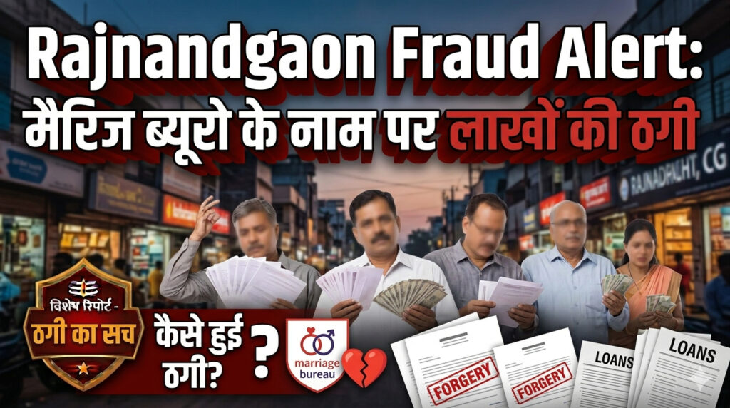 Rajnandgaon Fraud Alert : मैरिज ब्यूरो के नाम पर लाखों की ठगी,
