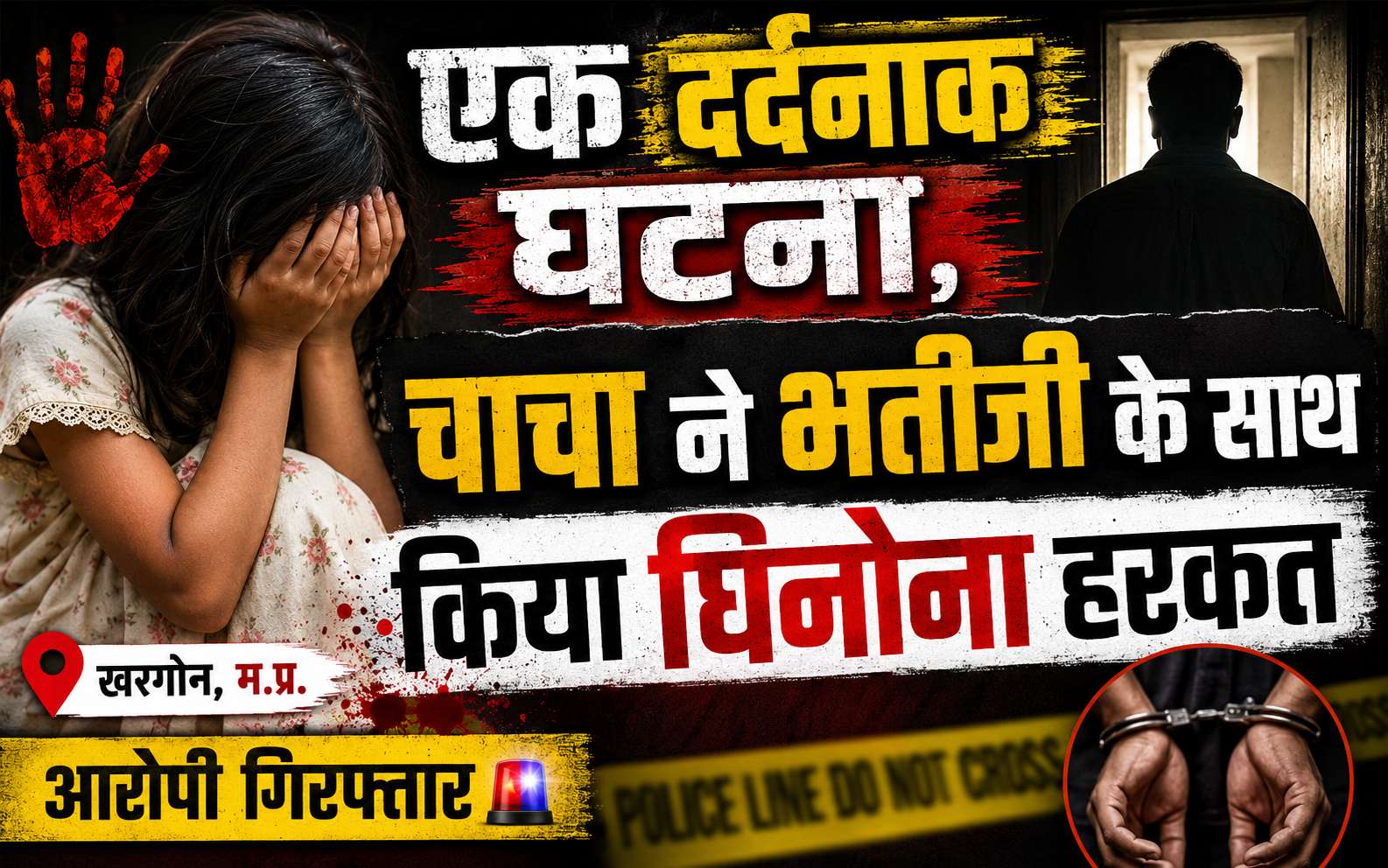 Semariya Crime News में नाबालिग से दुष्कर्म मामले में पुलिस कार्रवाई
